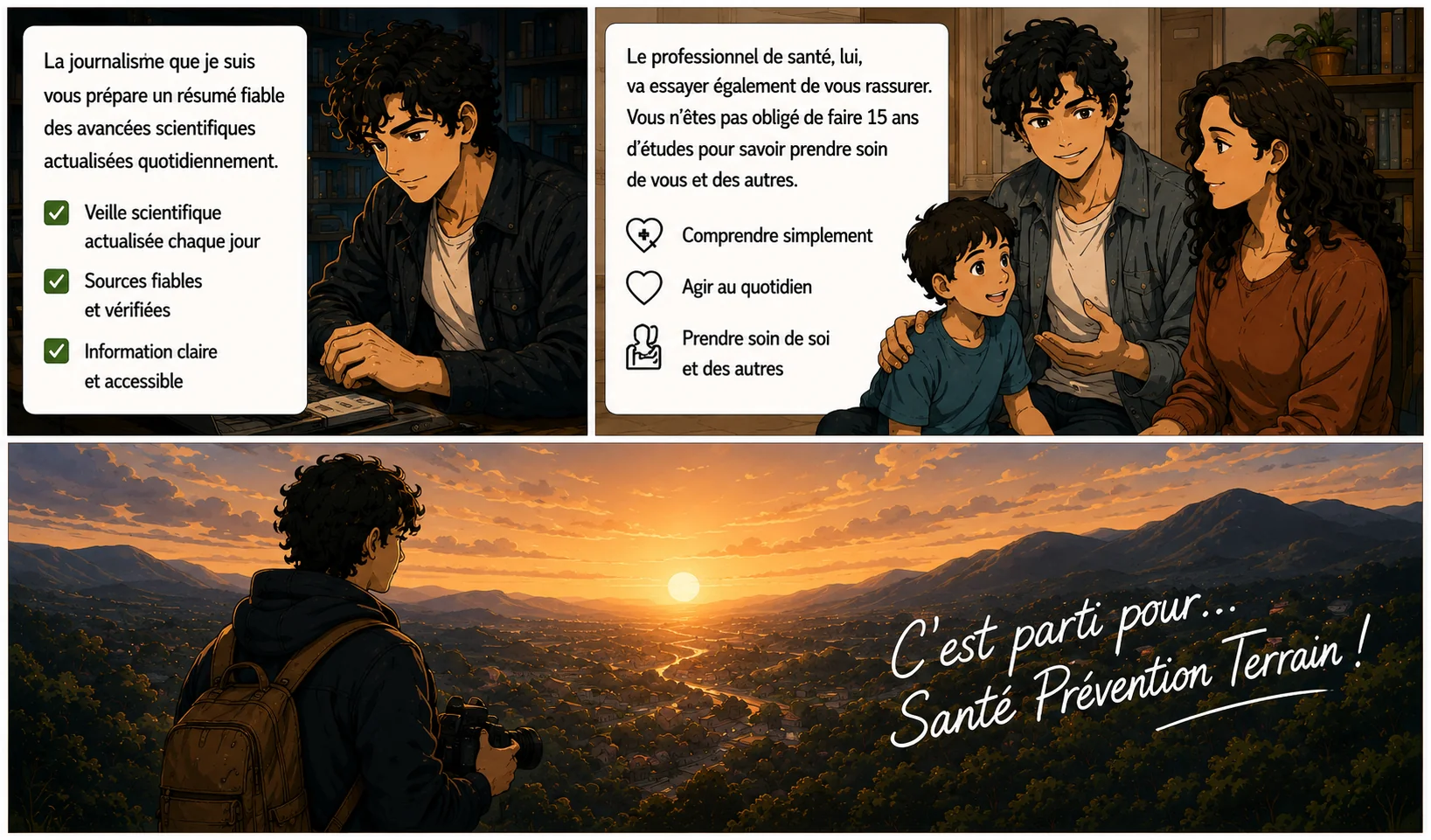 Quatrième planche de la BD de présentation